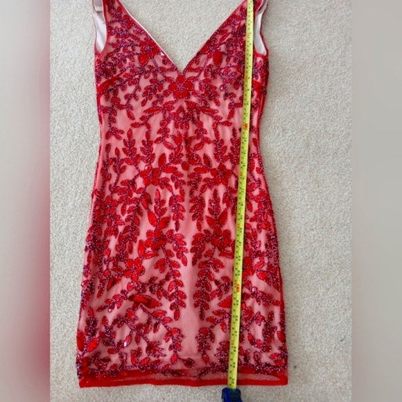 Beaded Mroon Altar’d State Dress Size S.  FL - Picture 7 of 7